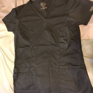 Used grey Cherokee scrub top. Size small